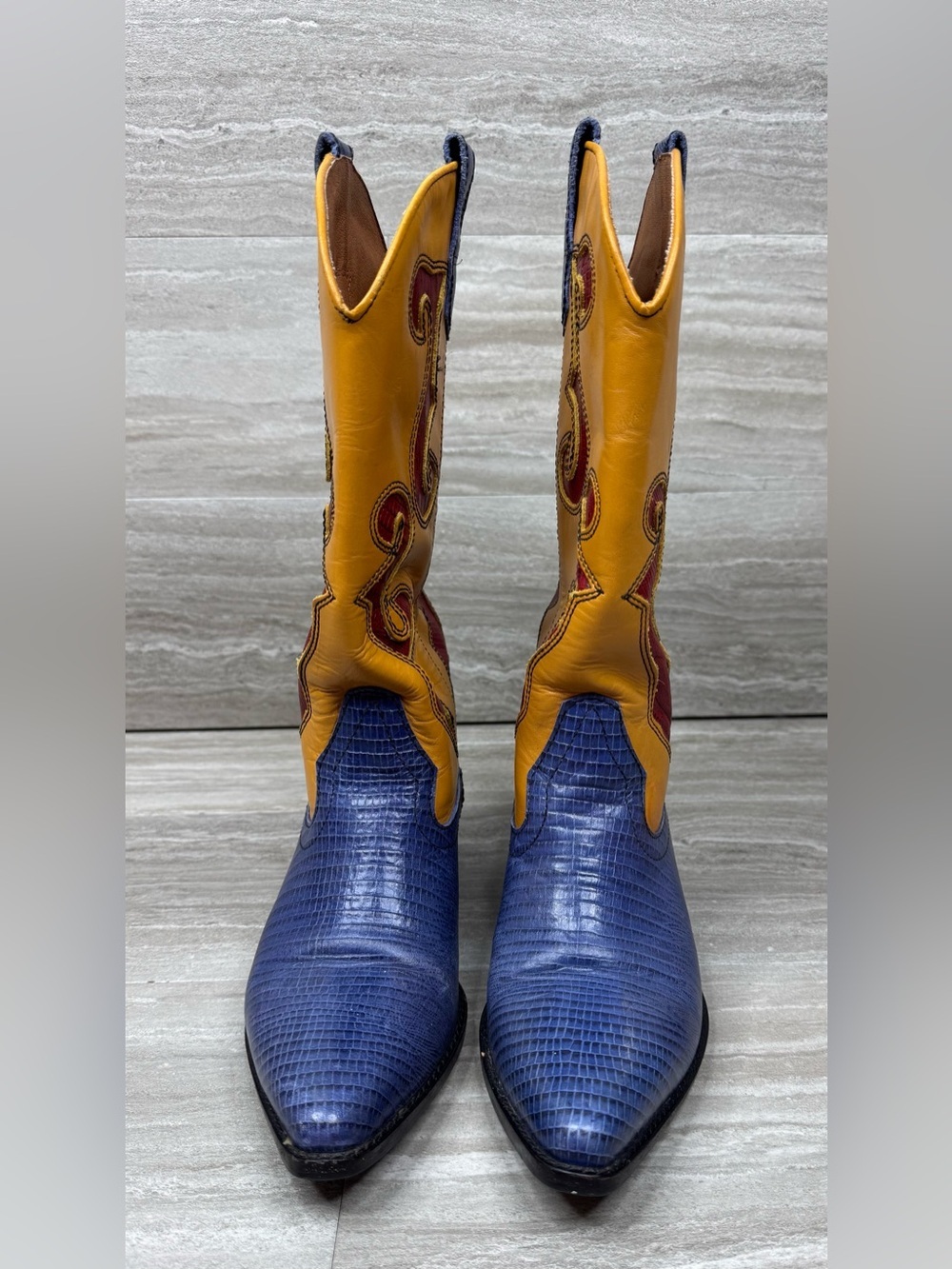 Nine West Ronnee Vintage Leather Western Boots Womens Size 6.5 - Picture 2 of 13